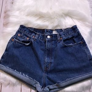 Vintage LEVIS | cutoff high waisted jean shorts